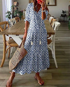 Lisa | Afslappet boho midikjole
