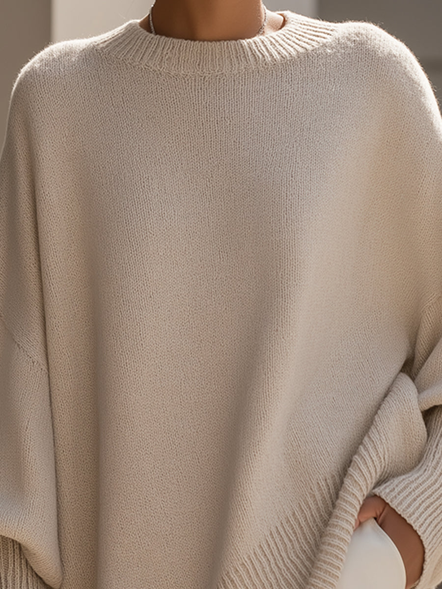 Femke | Oversized lang moderigtig trøje