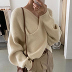Iris | Elegant krydsstrikket sweater