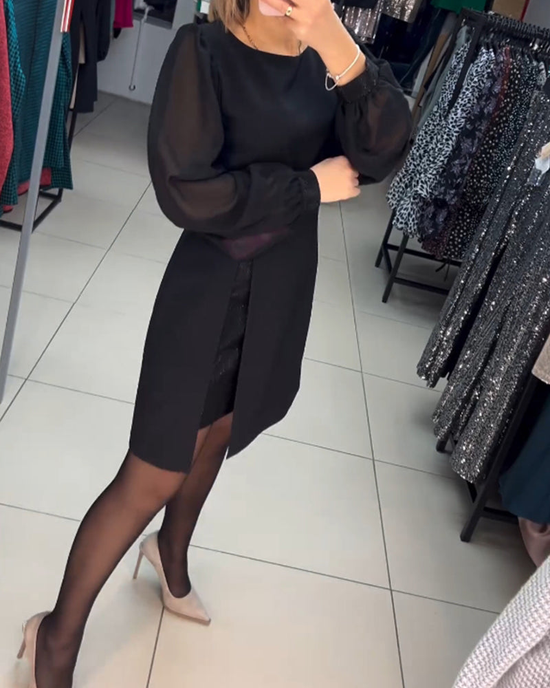 Eva | Elegant ensfarvet sommerkjole