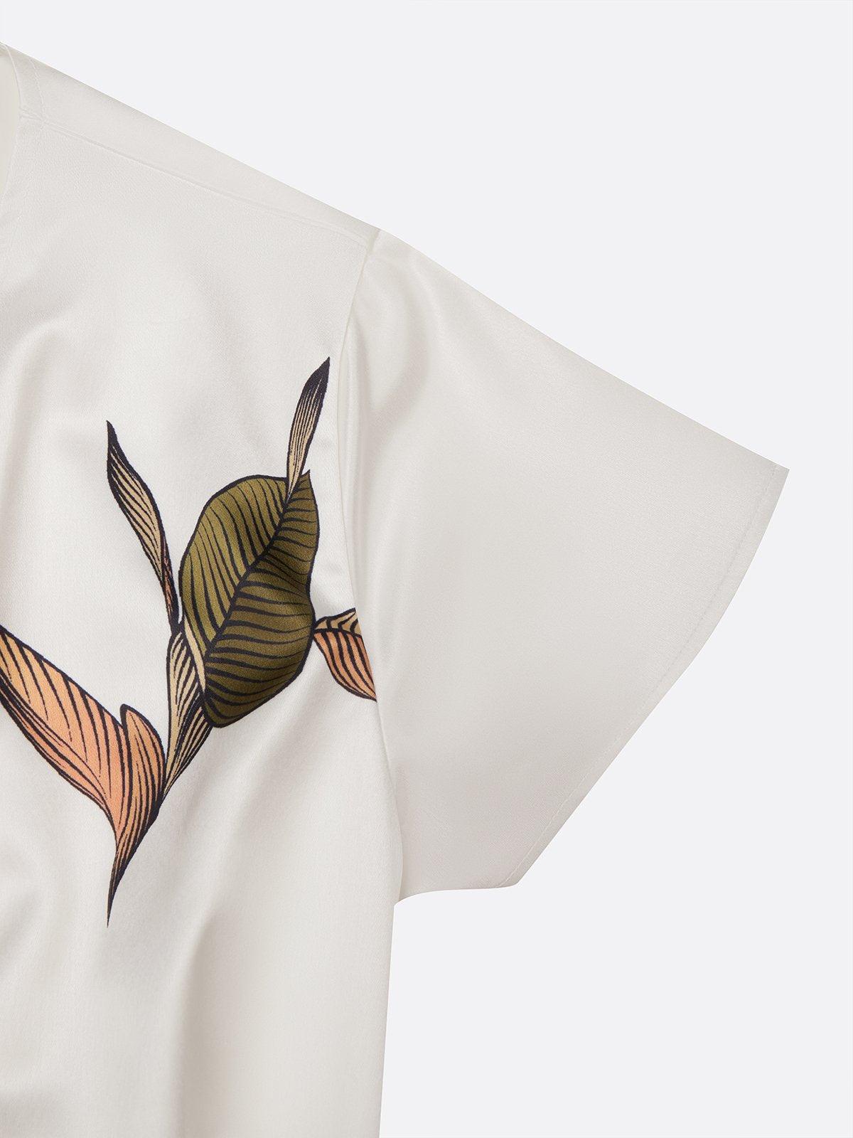 Elin™ | Elegant slå-om-kjole med blomsterprint