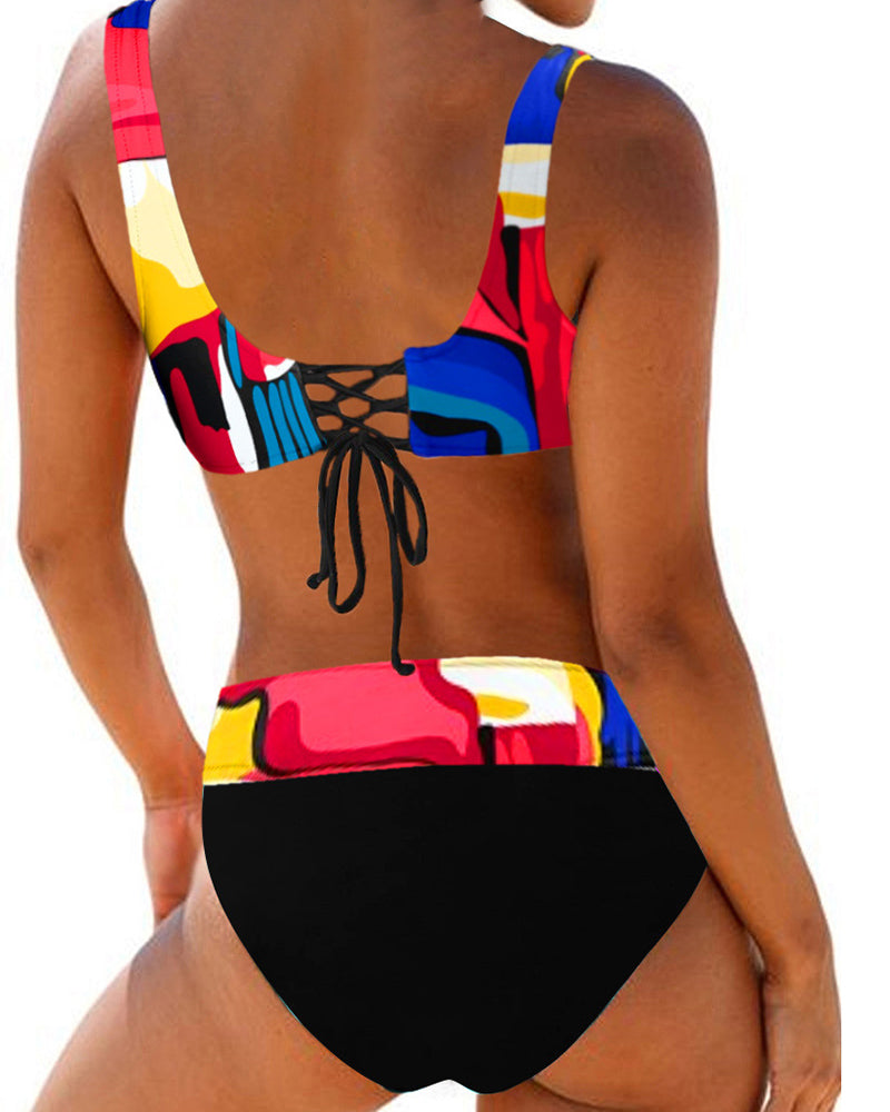 Eva - Munter farverig bikini