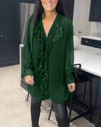 Lisa | Stilfuld bluse med flæser