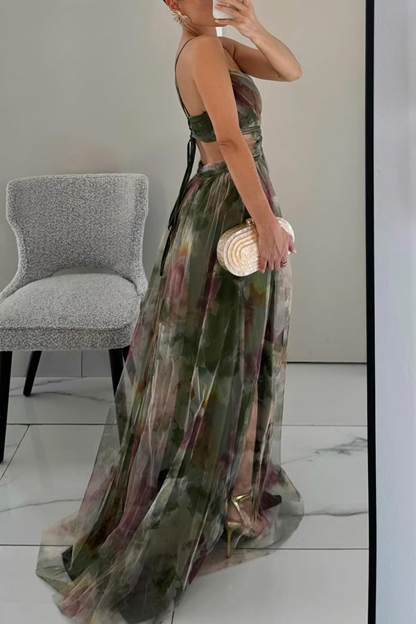 Victoria | Smuk maxi-kjole med blomsterprint