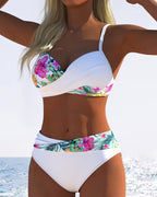 Bikini Bralette Stil Trykt Kontrast