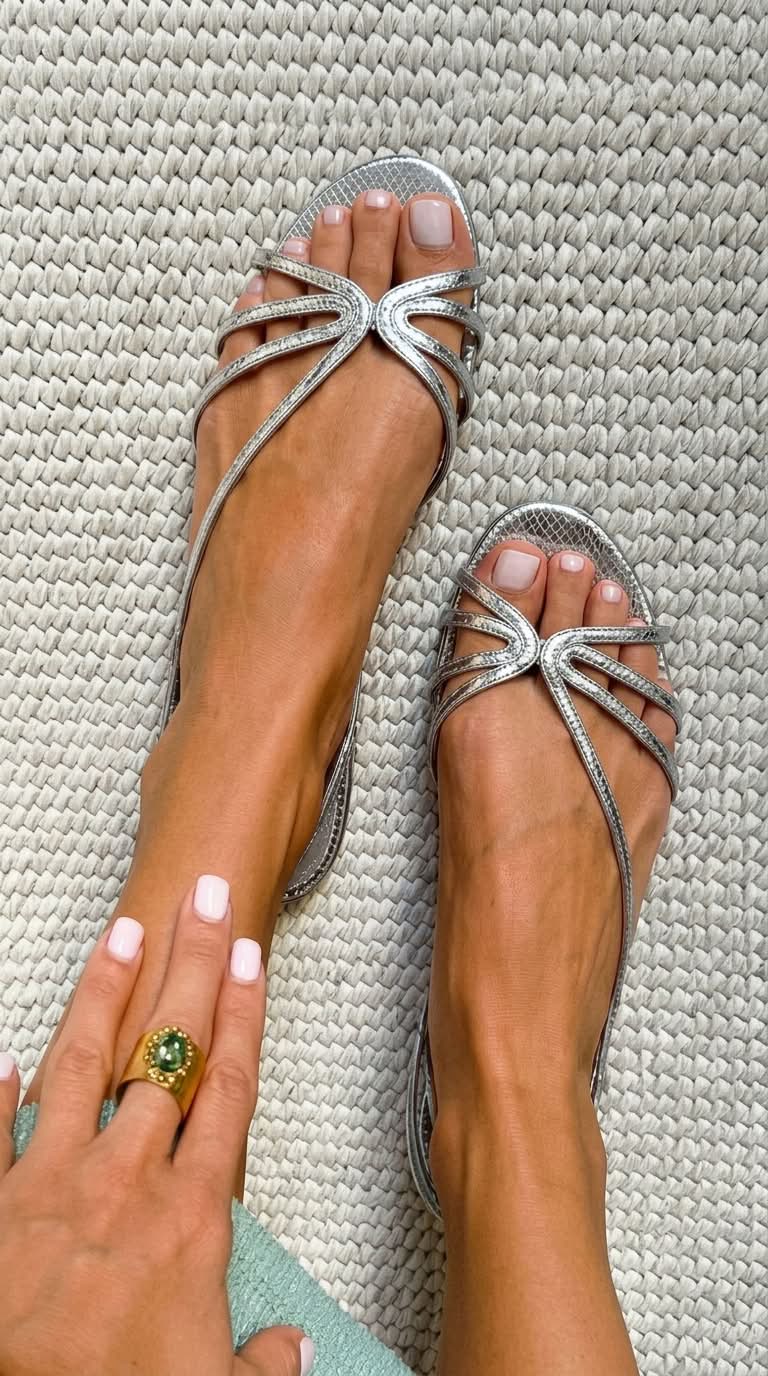 Ginevra | Gyldne Elegante Sommersandaler