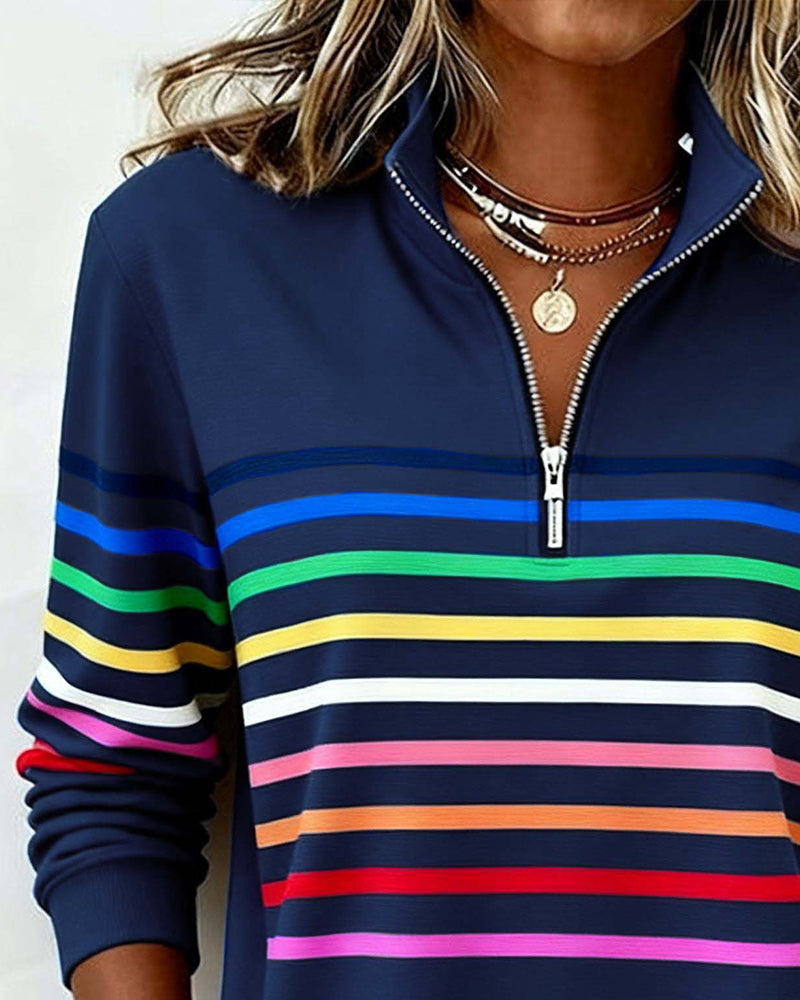 Moderigtig sweatshirt med regnbue