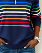 Moderigtig sweatshirt med regnbue