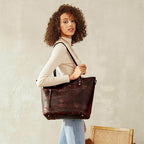 LALUNA® | VINTAGE LÆDERHANDTASKE