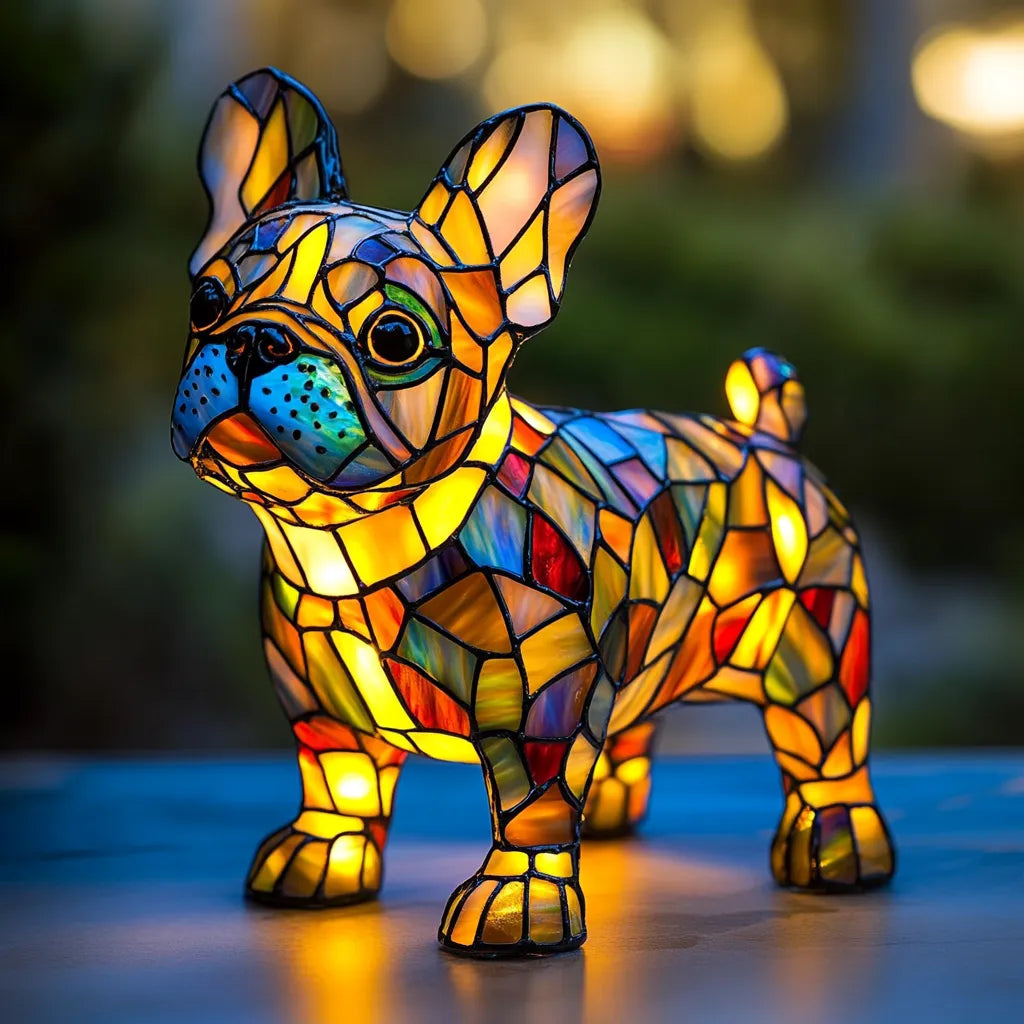 Lysende hund - Håndlavet lampe, der får hjerter til at stråle