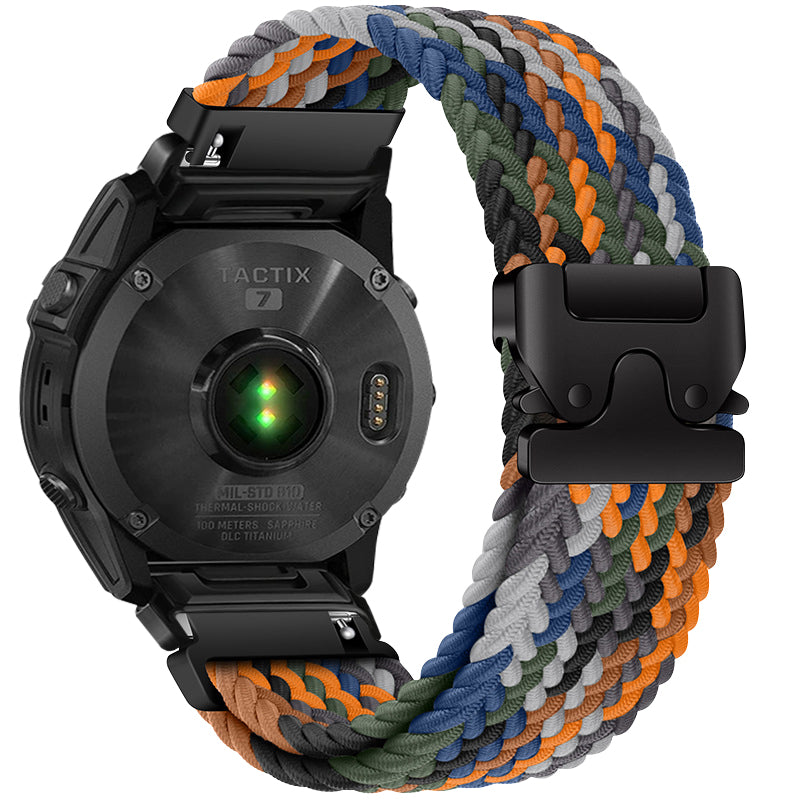 Faldskærmsspænde Nylonbånd til Garmin Fenix - 6X 6 Pro 8 7 7X 5 5X Plus