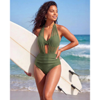 Sabine | Højtaljet Tummy Control-bikini i 2-i-1-design