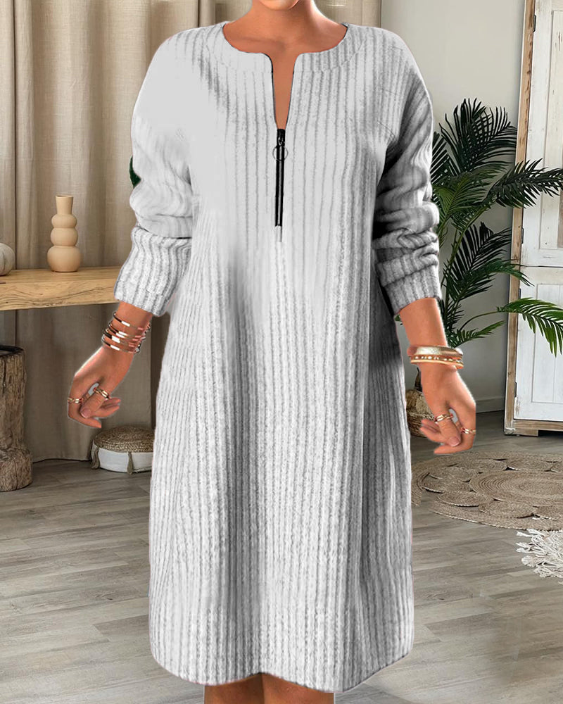 Julia | Casual kjole med lynlås