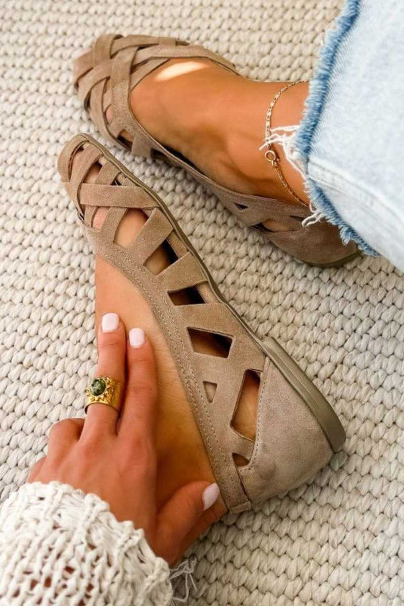 Caterina | Flettede Livlige Sommersandaler