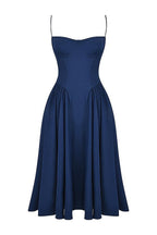 Marloes | Midi-korsetkjole i twill