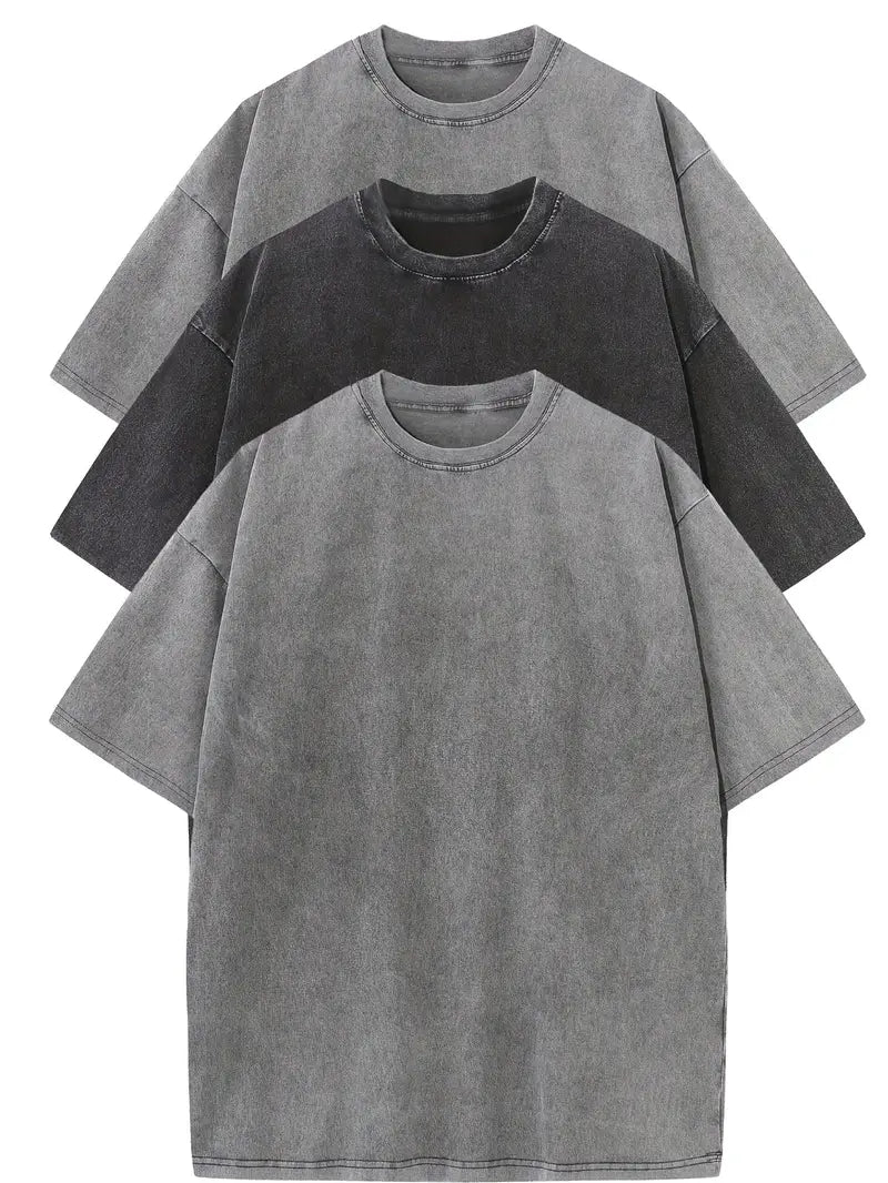 Essential Oversized T-shirt Sæt i Bomuld – 3-pak