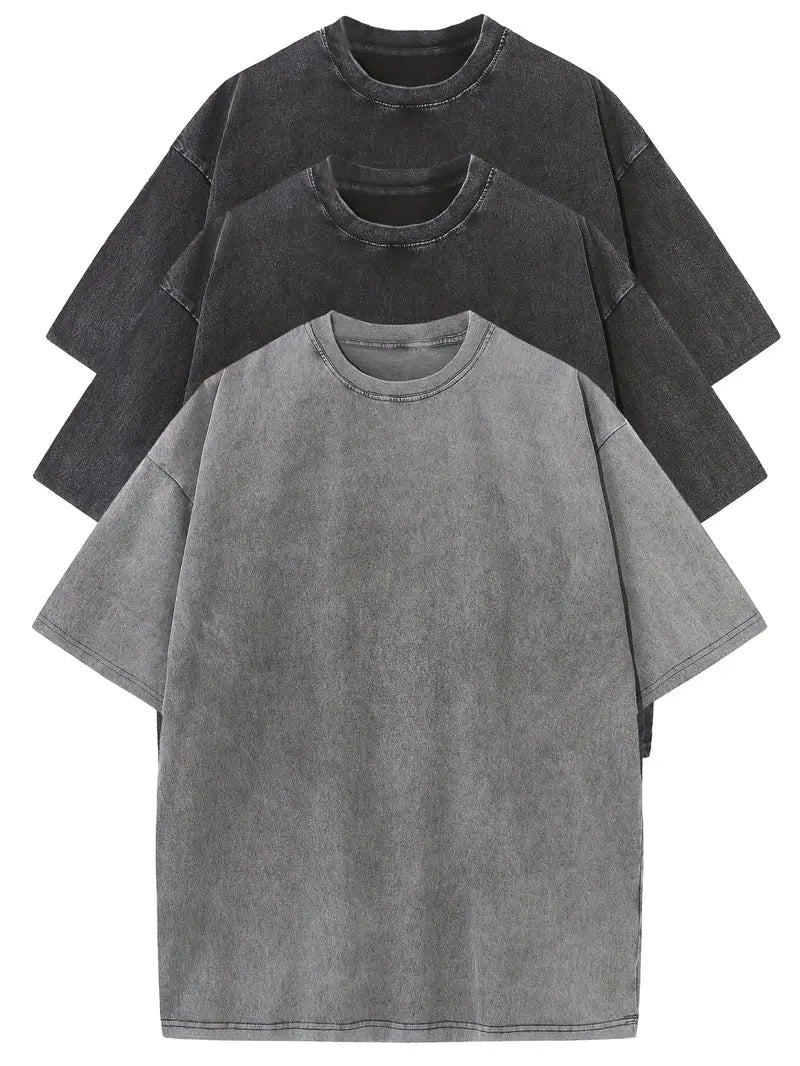 Essential Oversized T-shirt Sæt i Bomuld – 3-pak