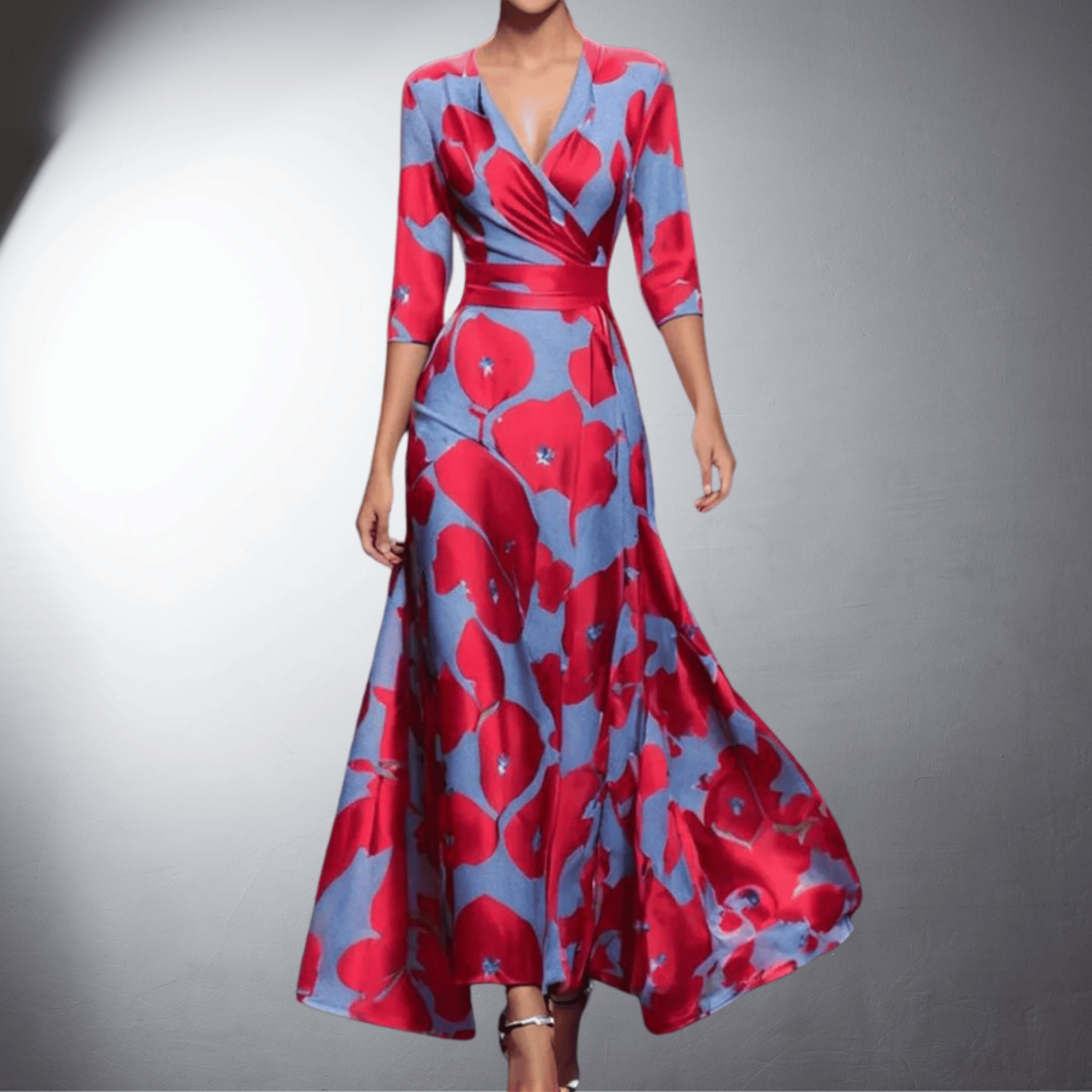 Laluna® | Elegant Blomstret Aftenkjole