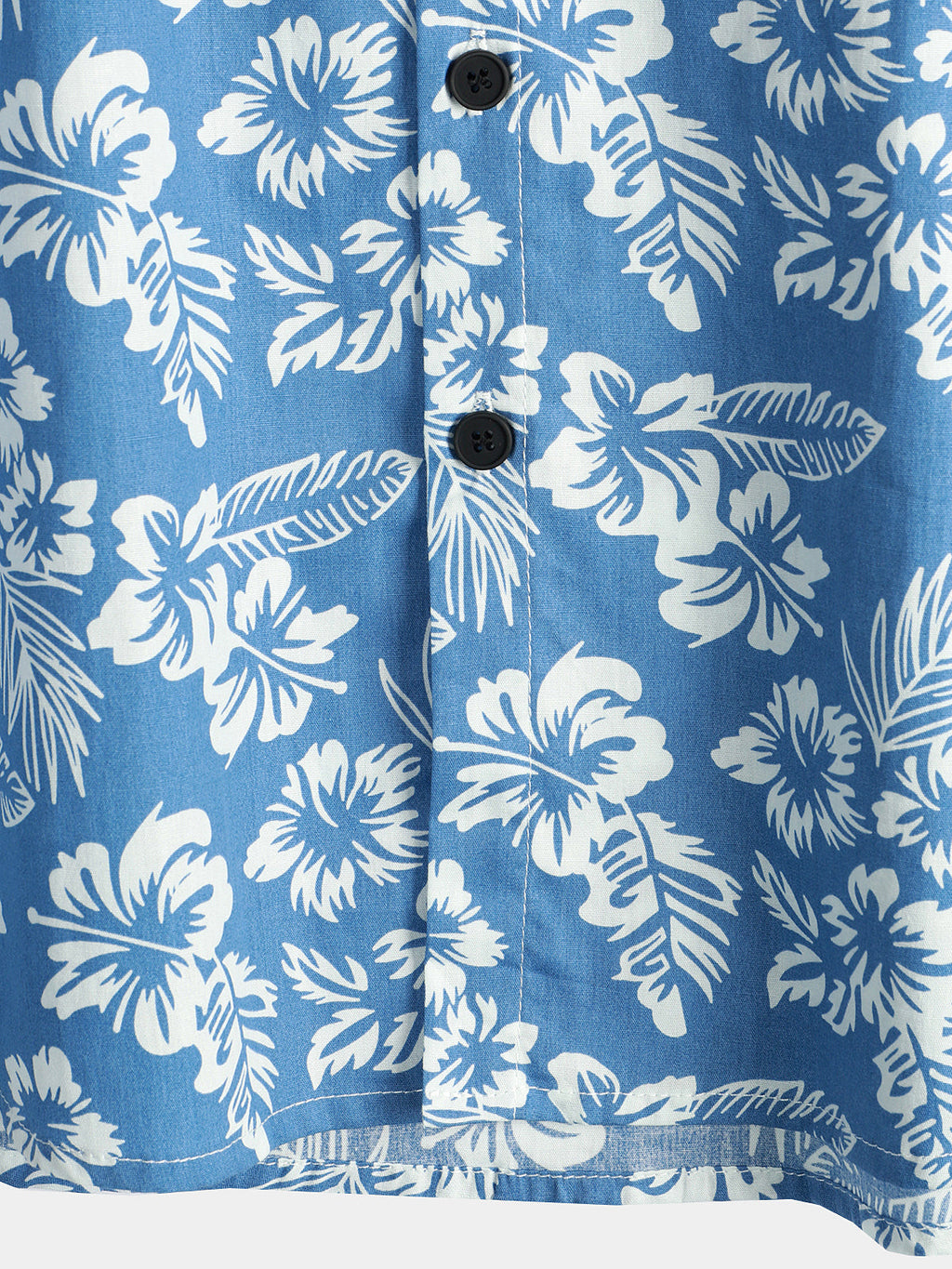 Hawaiiskjorte med korte ærmer og blomstermønster