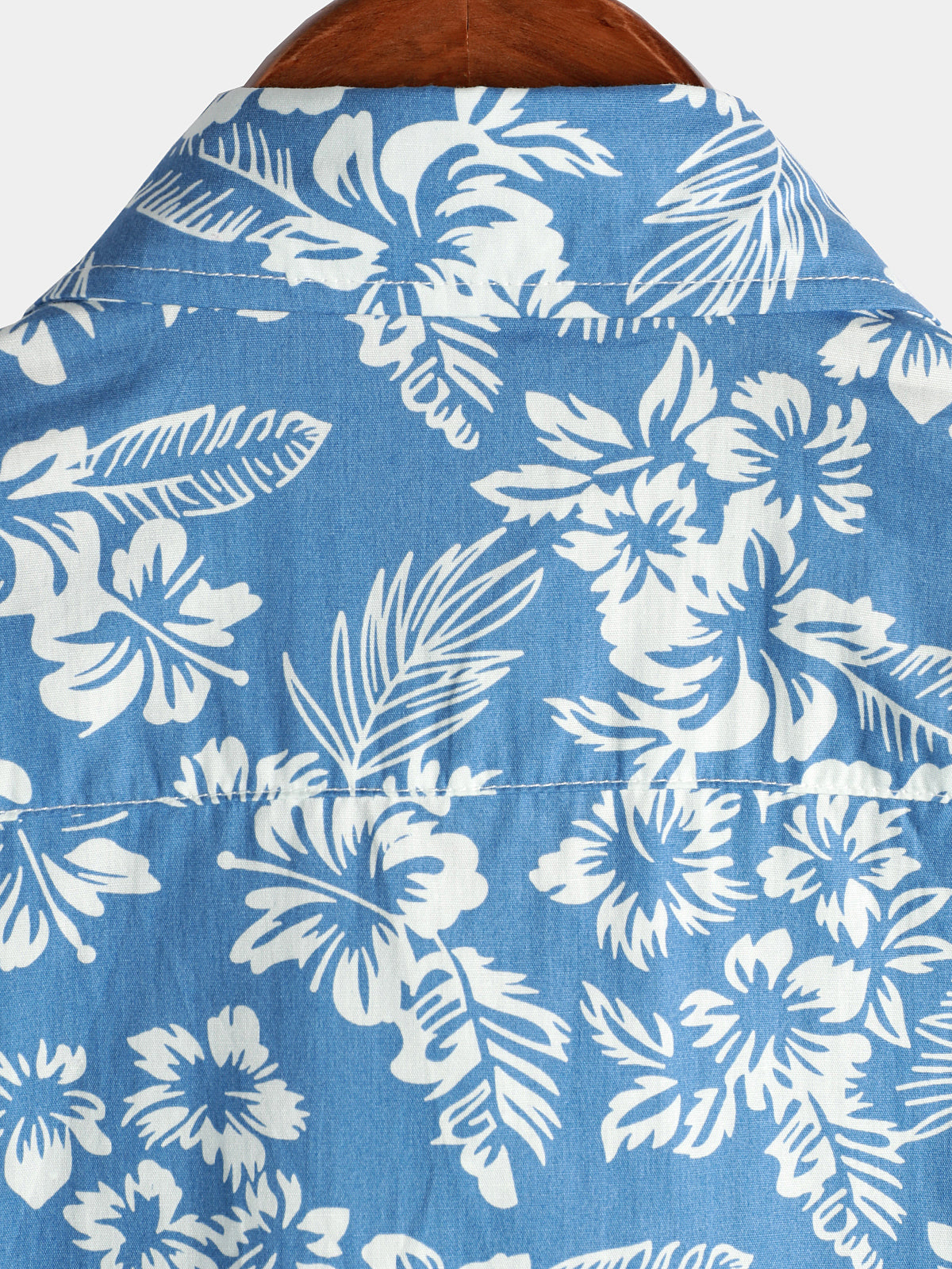Hawaiiskjorte med korte ærmer og blomstermønster