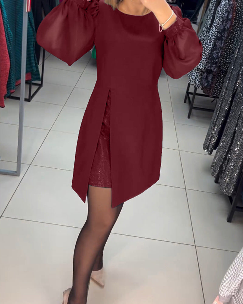 Eva | Elegant ensfarvet sommerkjole