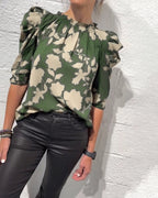 Nina | Bluse Pufærme Flæse