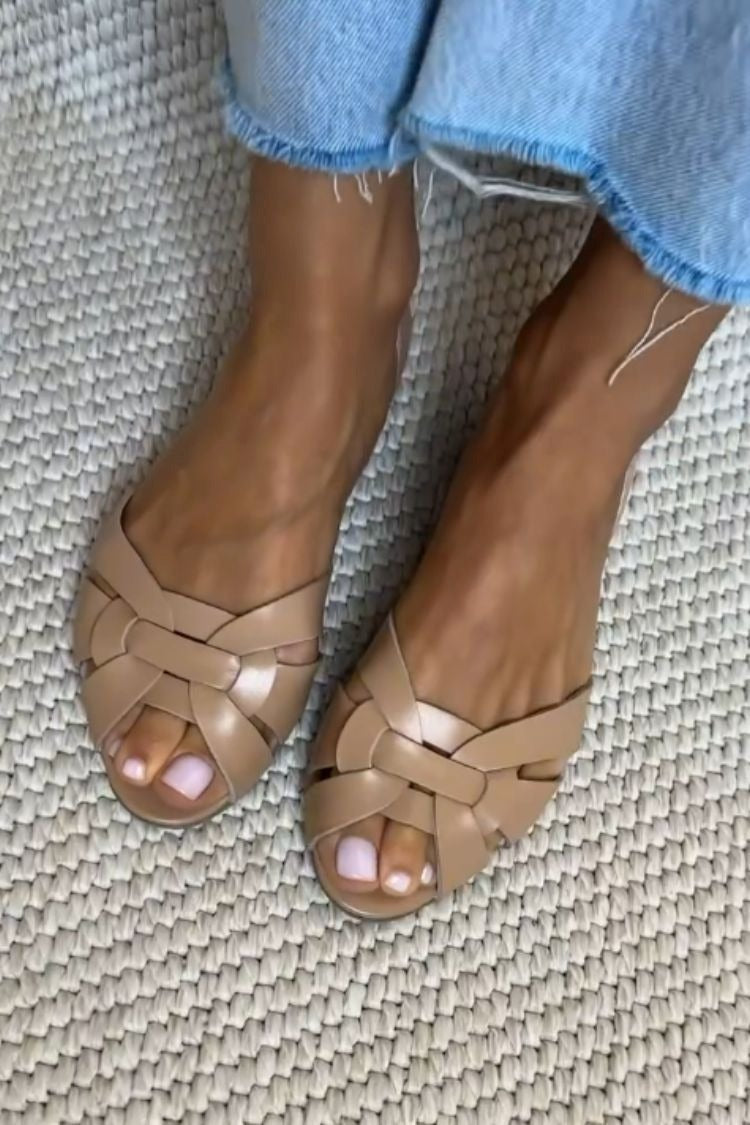 Serafina | Flettede Natur Sandaler