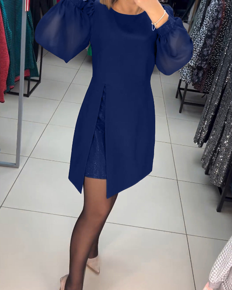 Eva | Elegant ensfarvet sommerkjole