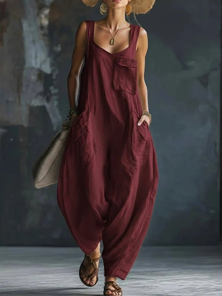Aveline | Afslappet Hør-Overall