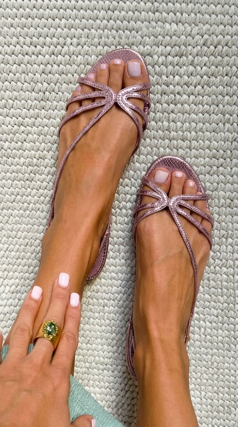 Ginevra | Gyldne Elegante Sommersandaler