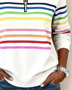 Moderigtig sweatshirt med regnbue