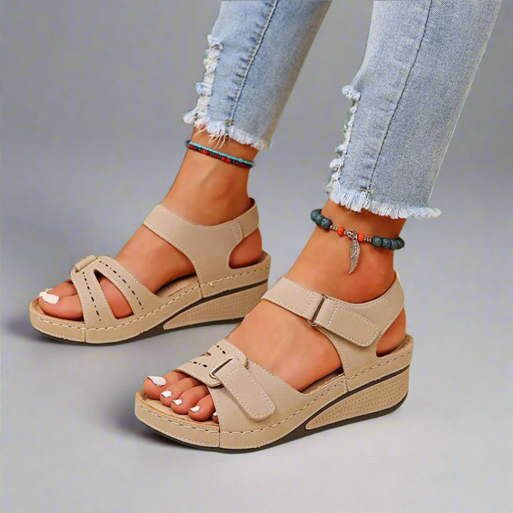 Gudula | Elegante ortopædiske sandaler i blødt premium materiale til smertefri sommerdage