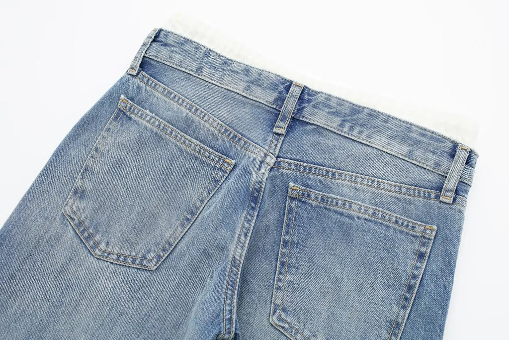 Anna | HVIDE LIGE BOKSER JEANS