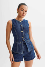 LALUNA® | SÆT MED DENIMKNAPPER