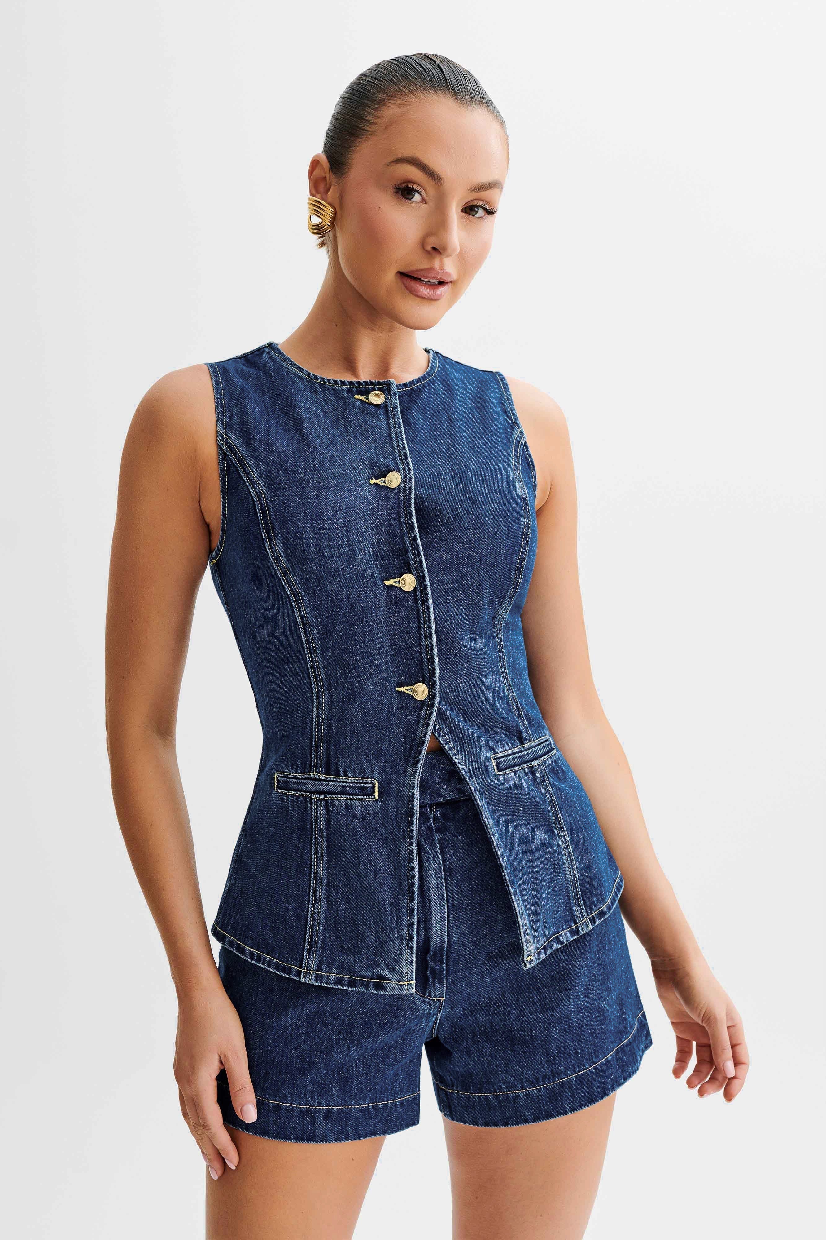 LALUNA® | SÆT MED DENIMKNAPPER