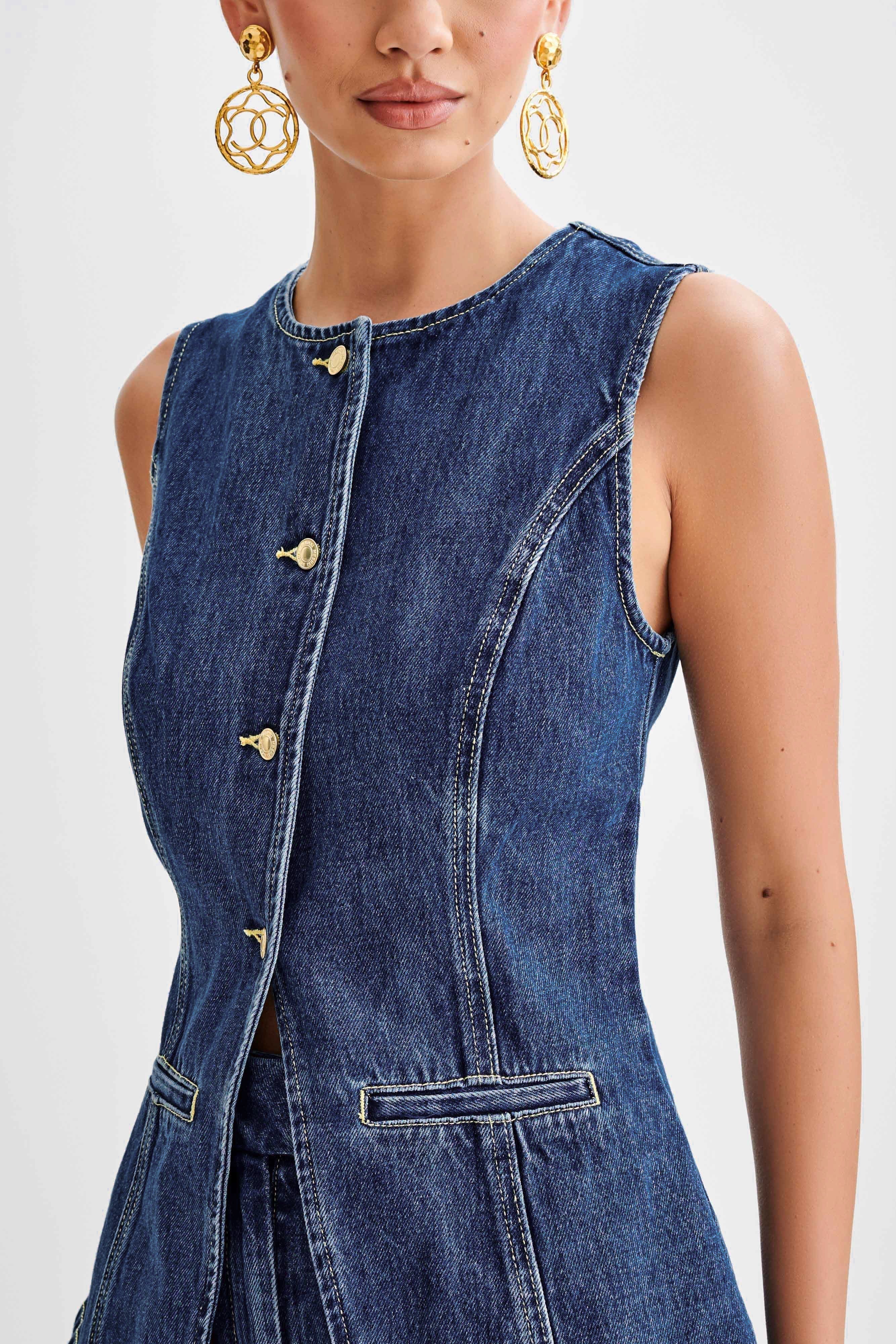 LALUNA® | SÆT MED DENIMKNAPPER