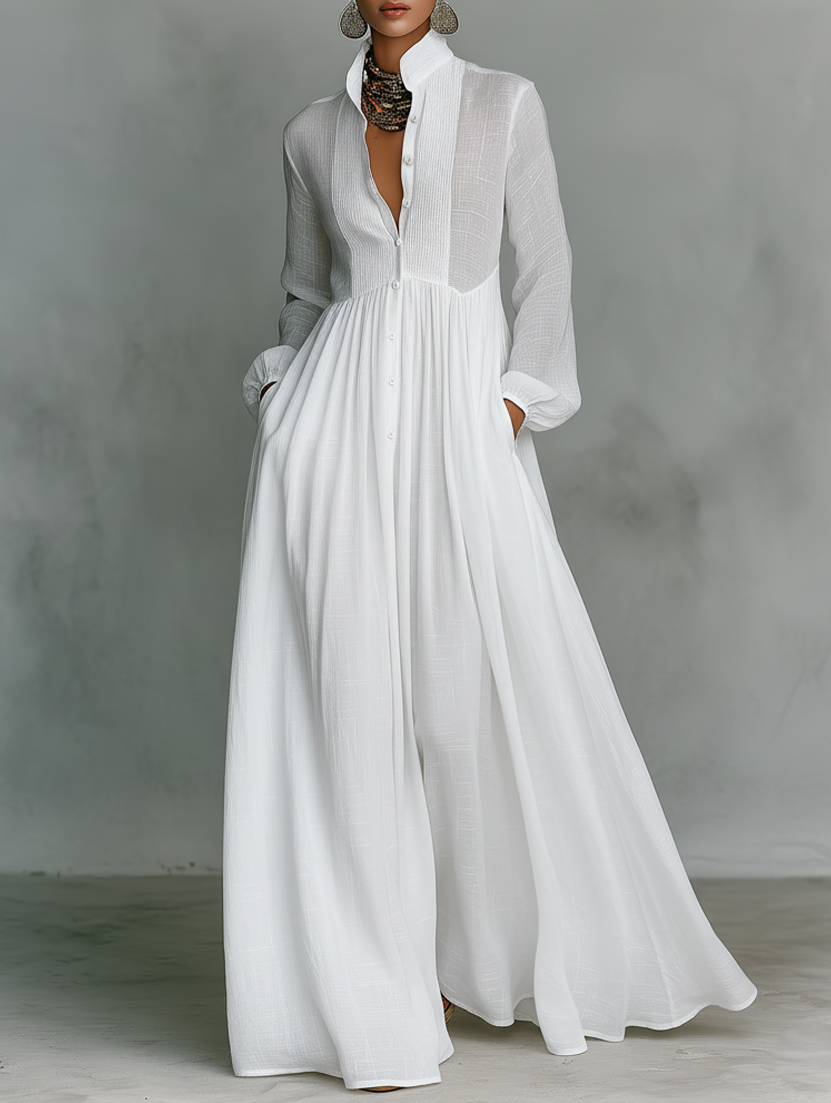 Alessia ∙ Maxi minimalistisk kjole