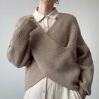 Iris | Elegant krydsstrikket sweater