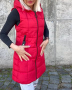 Julia | Ærmeløs vatteret jakke