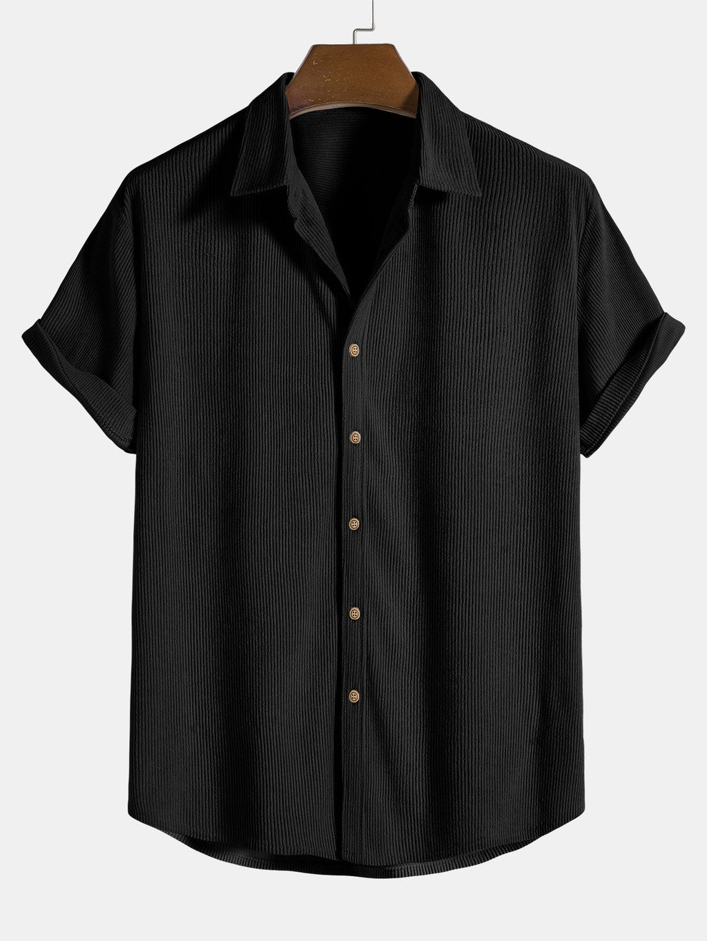 Kortærmet fløjlsbluse og shorts