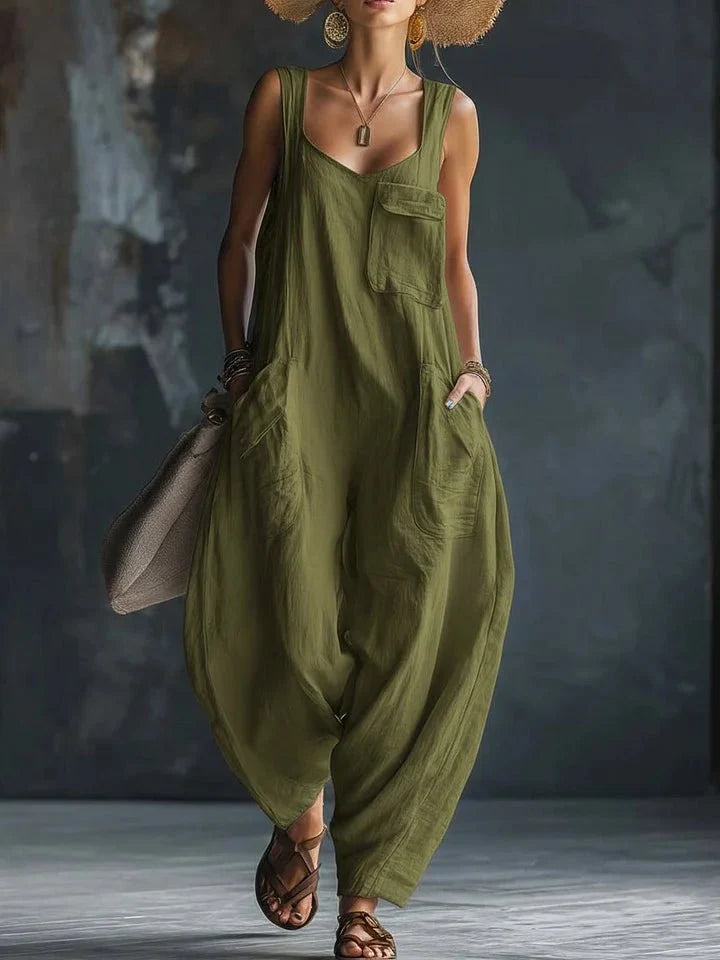 Aveline | Afslappet Hør-Overall