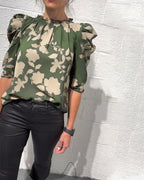 Nina | Bluse Pufærme Flæse