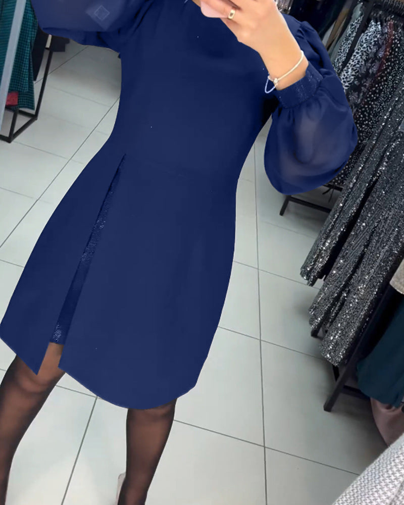 Eva | Elegant ensfarvet sommerkjole