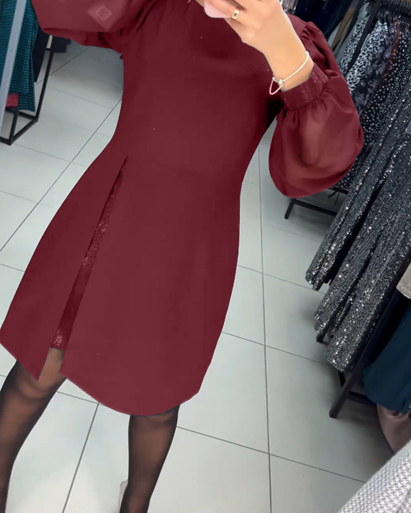 Eva | Elegant ensfarvet sommerkjole