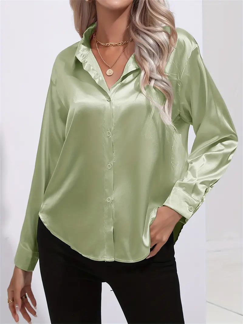LALUNA® | SATINBLUSE