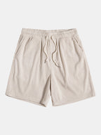 Kortærmet fløjlsbluse og shorts