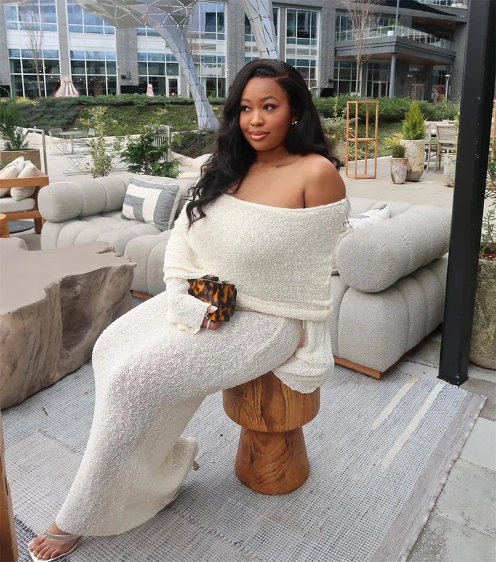 LALUNA® | OFF-SHOULDER MAXIKJOLE