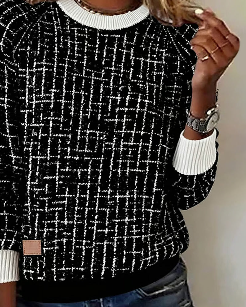 Laluna® | Afslappet ternet sweater
