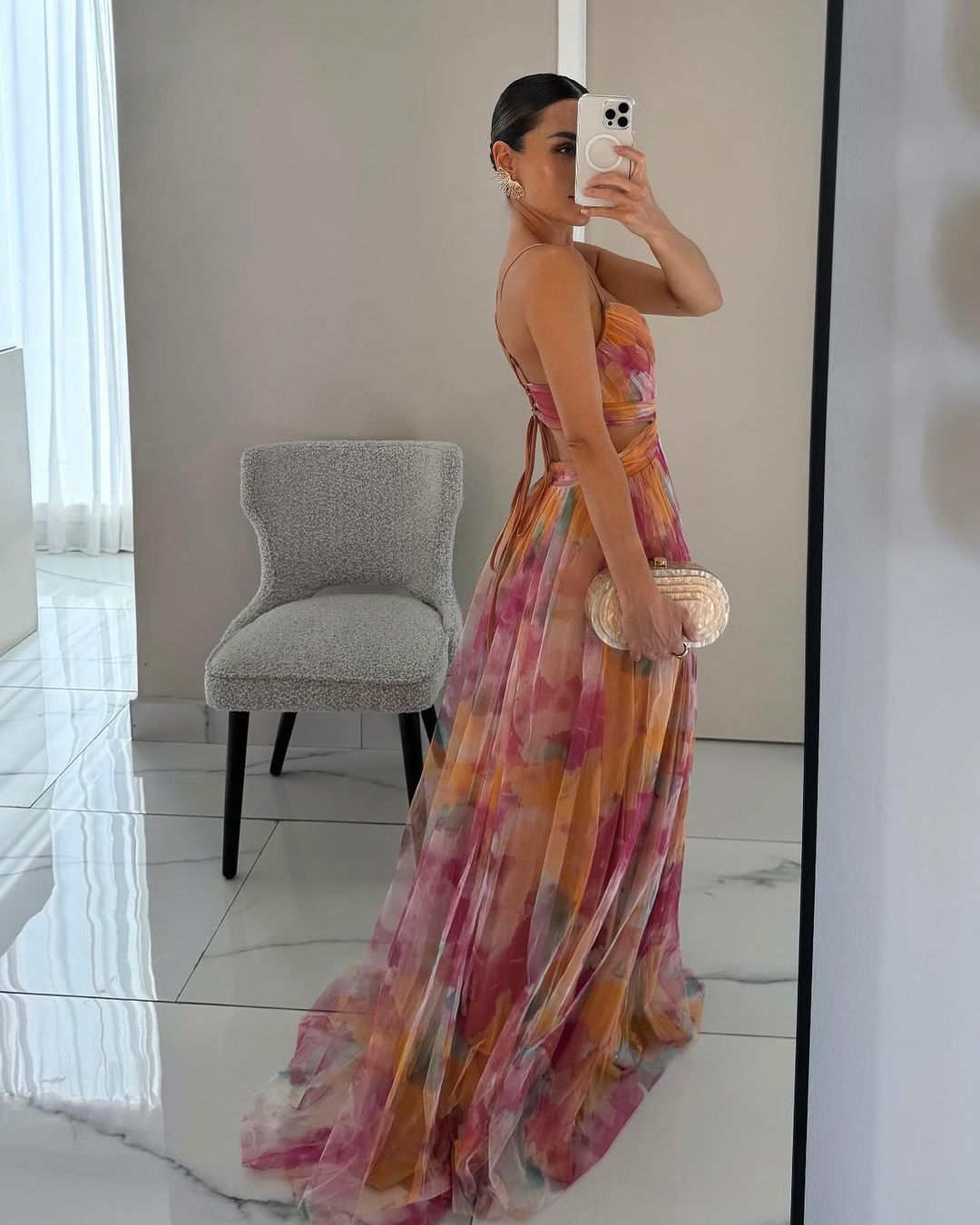 Victoria | Smuk maxi-kjole med blomsterprint