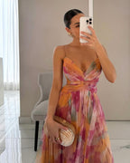 Victoria | Smuk maxi-kjole med blomsterprint